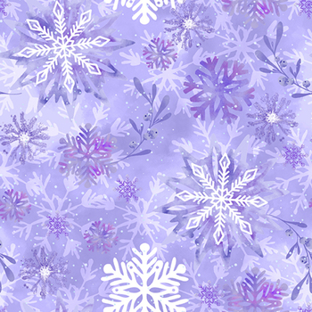 Ice Stellar 108" - 108" Wide 9191-57 Soft Purple by Vero Woods for Studio E Fabrics, Image