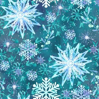 Ice Stellar 108" - 108" Wide 9191-77 Sapphire Blue by Vero Woods for Studio E Fabrics, Image