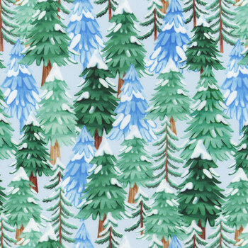 Snowflake Wishes 15190-50 Light Blue by Nicole DeCamp for Benartex