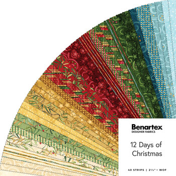 12 Days of Christmas  Strip-Pies by Nancy Halvorsen for Benartex, Image