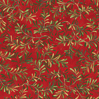 12 Days of Christmas 17274-10 Red by Nancy Halvorsen for Benartex, Image