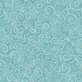 12 Days of Christmas 17275-84 Teal by Nancy Halvorsen for Benartex, Image