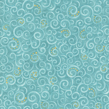 12 Days of Christmas 17275-84 Teal by Nancy Halvorsen for Benartex