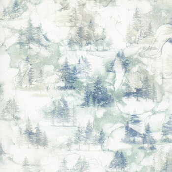 Altitude DP29157-10 Off White/Blue by Deborah Edwards and Melanie Samra for Northcott Fabrics