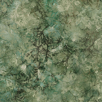 Altitude DP29160-75 Md Green by Deborah Edwards and Melanie Samra for Northcott Fabrics, Image