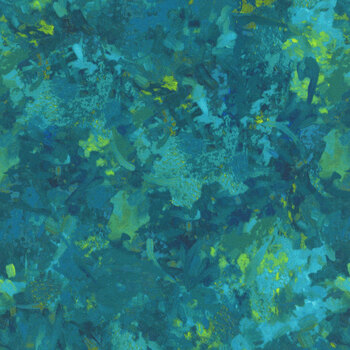 Chroma 108" Wide B9060-66 Peacock by Deborah Edwards for Northcott Fabrics