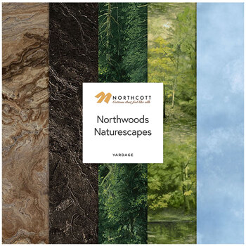 Northwoods - Naturescapes  Yardage by Rosemary Millette for Northcott Fabrics, Image