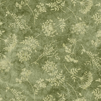 Organics - Stonehenge 29311-74 Green by Linda Ludovico for Northcott Fabrics, Image
