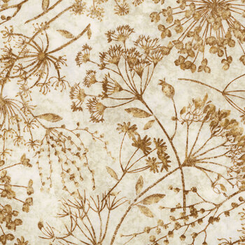 Organics - Stonehenge 29309-37 Cream/Rust by Linda Ludovico for Northcott Fabrics