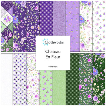Chataeu En Fleur  Yardage by Heatherlee Chan for Clothworks, Image