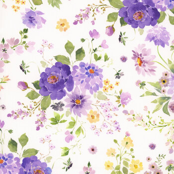 Chateau En Fleur Y4975-1 White by Heatherlee Chan for Clothworks