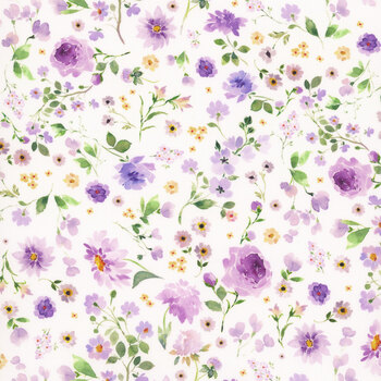 Chateau En Fleur Y4976-1 White by Heatherlee Chan for Clothworks