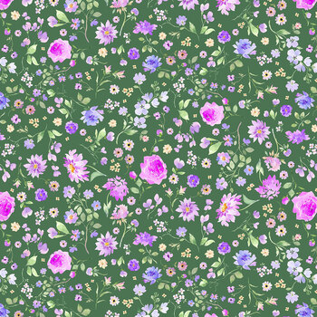 Chataeu En Fleur Y4976-112 Lt Forest by Heatherlee Chan for Clothworks, Image