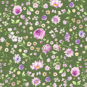 Chateau En Fleur Y4976-112 Lt Forest by Heatherlee Chan for Clothworks