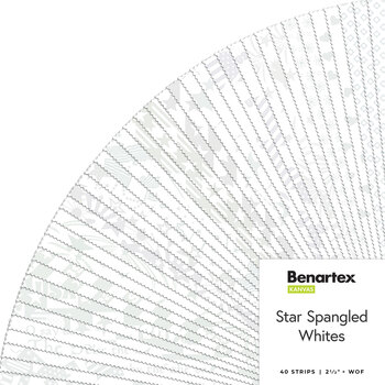 Star Spangled Whites  Strip-Pies by Kanvas Studio for Benartex, Image