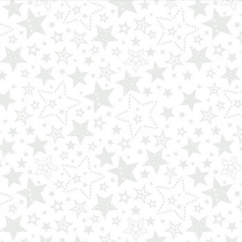 Star Spangled Whites 15362-09 White by Kanvas Studio for Benartex, Image