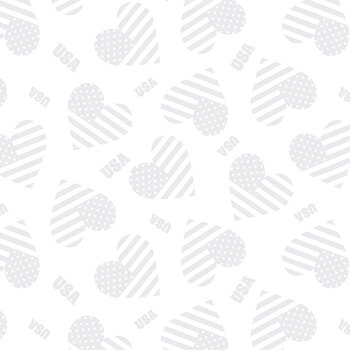 Star Spangled Whites 15367-09 White by Kanvas Studio for Benartex, Image