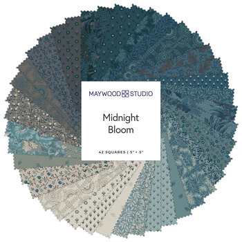 Midnight Bloom  5" Squares by Maywood Studio, Image