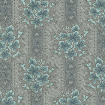 Midnight Bloom MAS11261-TQ Tan/Aqua by Maywood Studio