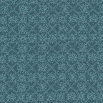 Midnight Bloom MAS11266-Q Teal Blue by Maywood Studio