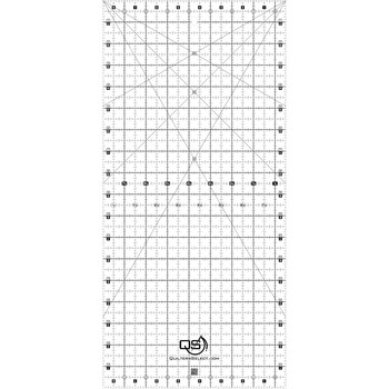 Quilter's Select Crystal Non-Slip Ruler 8-1/2in x 18-1/2in, Image
