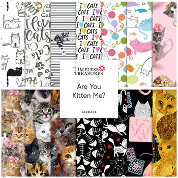 Are You Kitten Me?  Yardage from Timeless Treasures Fabrics, Image