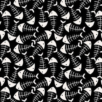 Are You Kitten Me? AT-CD4386 BLACK by Alice & Tilly for Timeless Treasures Fabrics, Image