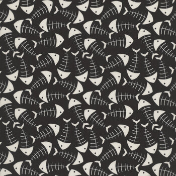 Are You Kitten Me? AT-CD4386 BLACK by Alice & Tilly for Timeless Treasures Fabrics