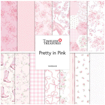 Pretty In Pink  Yardage by Timeless Treasures Fabrics, Image