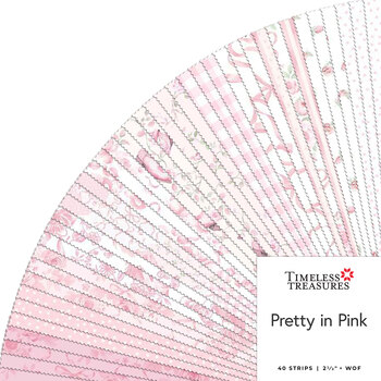 Pretty In Pink  2-1/2" Strips by Timeless Treasures Fabrics, Image