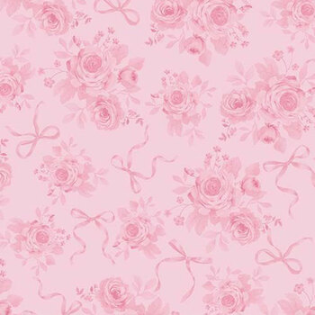 Pretty In Pink FLEUR-CD4332 ROSE by Timeless Treasures Fabrics, Image