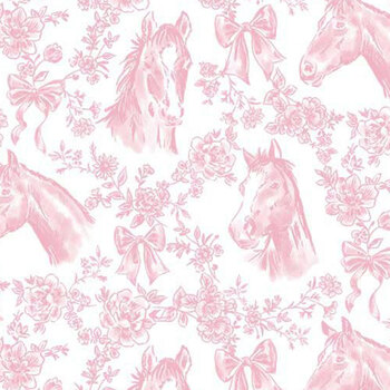 Pretty In Pink FLEUR-CD4334 BLUSH by Timeless Treasures Fabrics, Image