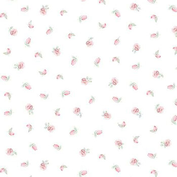 Pretty In Pink FLEUR-CD4337 BUDS by Timeless Treasures Fabrics, Image