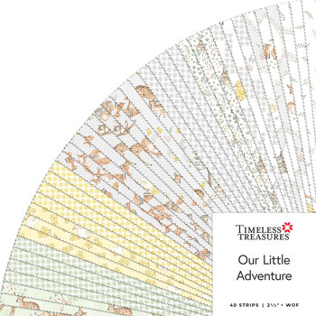 Our Little Adventure  2-1/2" Strips by Timeless Treasures Fabrics, Image