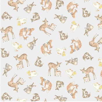 Our Little Adventure KIDZ-CD4409 DOVE by Timeless Treasures Fabrics, Image