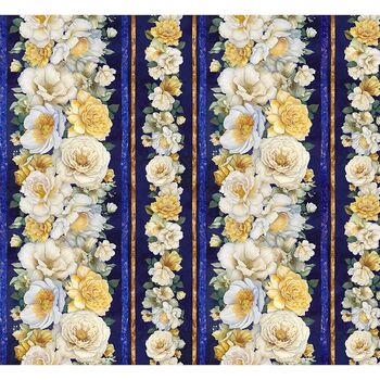 Lumière FLEUR-CD4353 NIGHT by Timeless Treasures Fabrics, Image