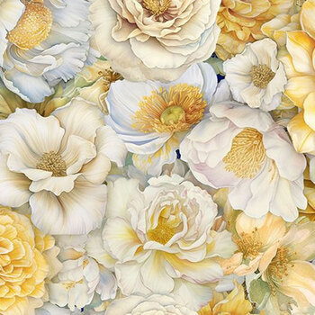 Lumière FLEUR-CD4355 CREAM by Timeless Treasures Fabrics, Image