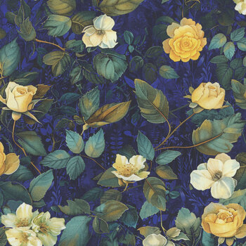 Lumière FLEUR-CD4356 MIDNIGHT by Timeless Treasures Fabrics