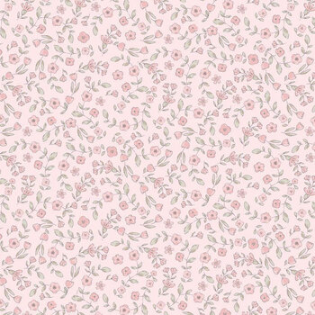 Purrfection Flannel FLEUR-CF4345 PINK by Timeless Treasures Fabrics, Image
