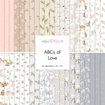 ABCs of Love  10" Squares by Nina Stajner for Dear Stella Designs, Image