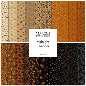Midnight Cheddar  Yardage by Pam Buda for Marcus Fabrics, Image