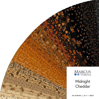 Midnight Cheddar  2-1/2" Strips by Pam Buda for Marcus Fabrics, Image
