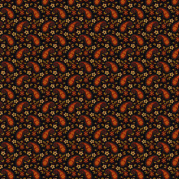 Midnight Cheddar R172081D-BLACK by Pam Buda for Marcus Fabrics, Image