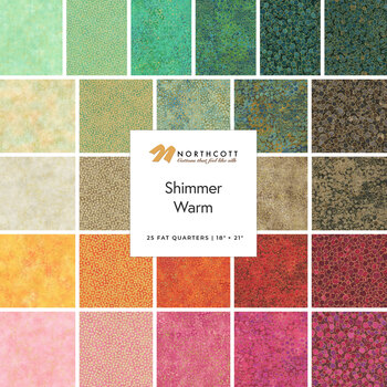 Shimmer  Fat Quarter Bundle - Warm by Deborah Edwards for Northcott Fabrics, Image