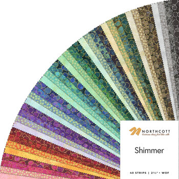 Shimmer  2-1/2" Strips - Multi by Deborah Edwards for Northcott Fabrics, Image