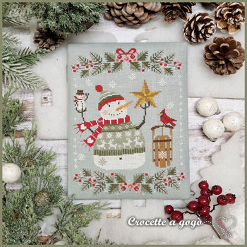 Green Sweater Weather Cross Stitch Pattern, Image