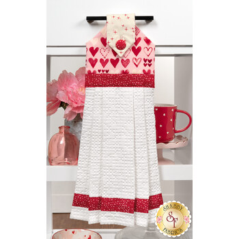  Hanging Towel Precut Kit - Darling Peony - Pink, Image