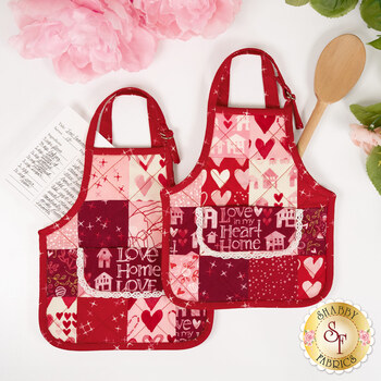  Apron Hot Pads Kit - Makes 2 - Darling Peony, Image