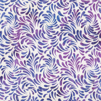 Bali Batiks - Violet Waves Y2675-295 Hummingbird by Hoffman Fabrics
