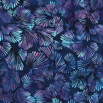 Bali Batiks - Violet Waves Y2676-424 Salvia by Hoffman Fabrics, Image